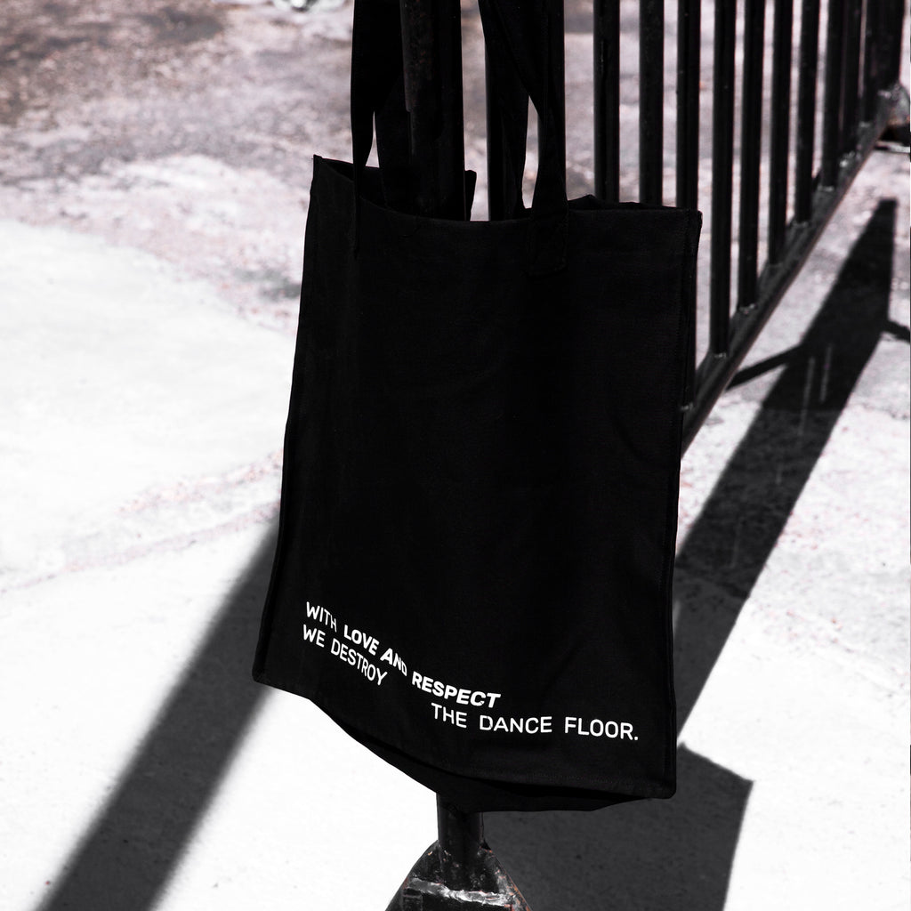 TOTE BAG LOVE & RESPECT NEGRO