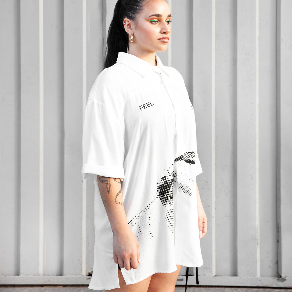 CAMISA FEEL THE BEAT BLANCO