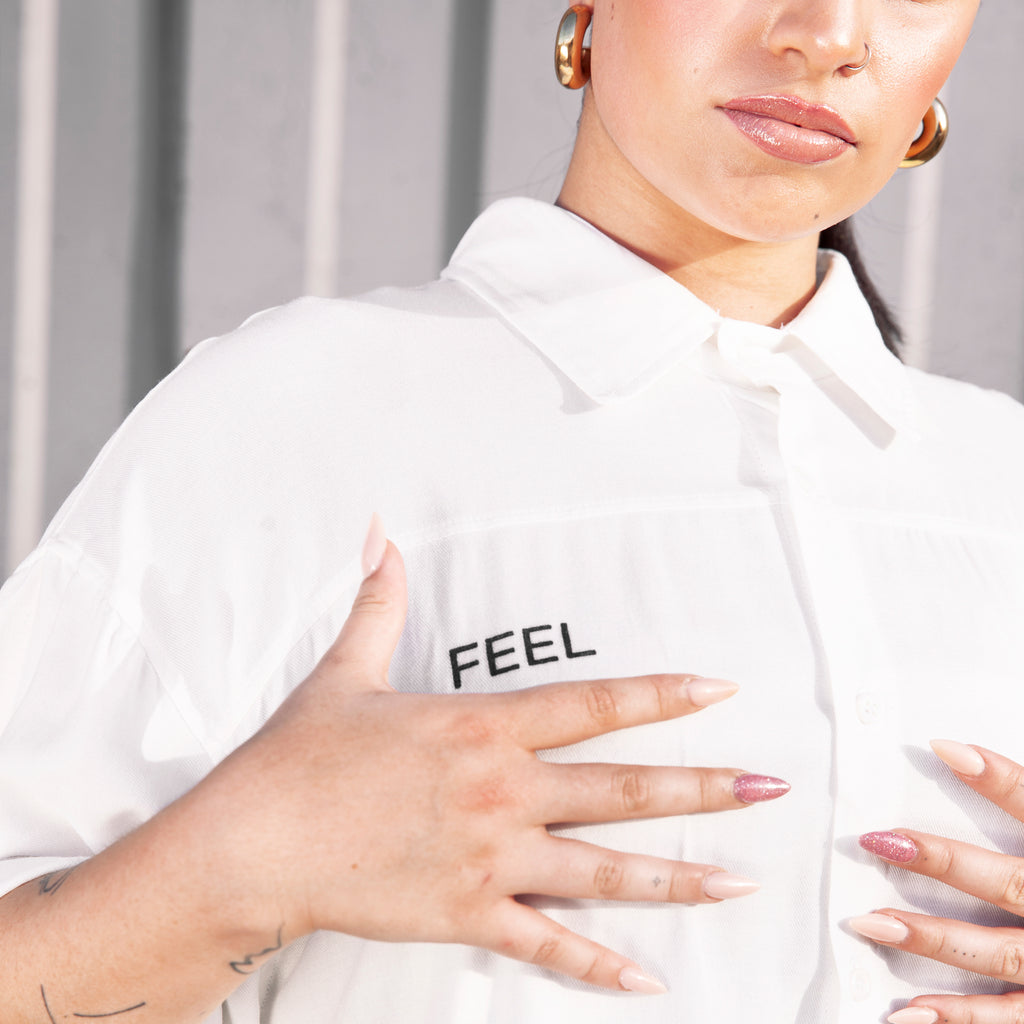 CAMISA FEEL THE BEAT BLANCO